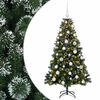 vidaXL Albero di Natale Artificiale con Palline 120 cm 150 LED