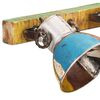 vidaXL Lampada da Parete Industriale Multicolore 90x25 cm E27