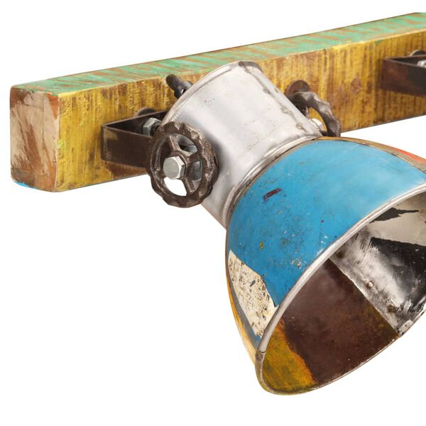 vidaXL Lampada da Parete Industriale Multicolore 90x25 cm E27