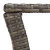 vidaXL Tavolino Grigio 100x50x40 cm in Polyrattan