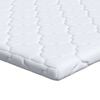 vidaXL Topper al cocco Bianco 100 x 200 cm Tessuto Jacquard