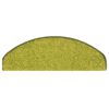 vidaXL Tappetini per scale 15 pz 65x21x4 cm Verde Semicircolari Grandi