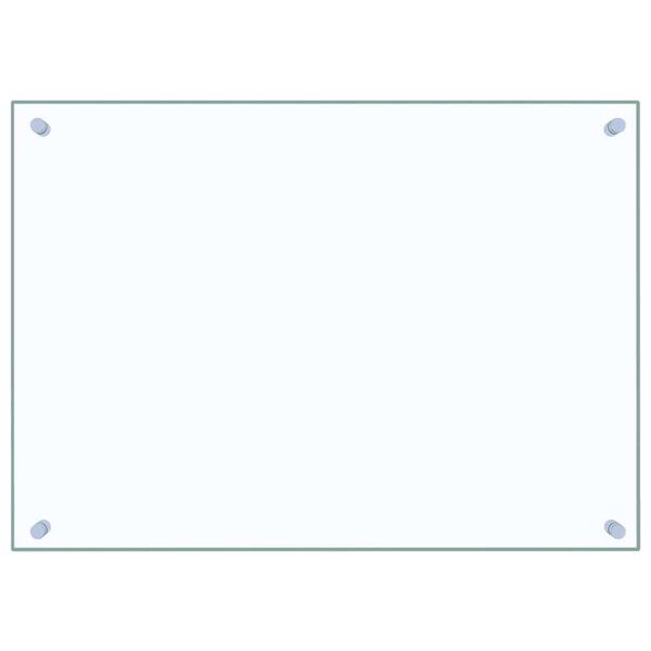 vidaXL Paraschizzi per Cucina Trasparente 70x50 cm in Vetro Temperato