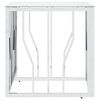 vidaXL Tavolino da Salotto Argento 50x50x50 cm in Acciaio Inox e Vetro