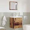 vidaXL Mobile da Bagno con cassetto Legno vecchio 41 x 38,5 x 45 cm