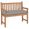 vidaXL Cuscino per panca pallet Grigio 120 x 40 x 8 cm Tessuto Oxford