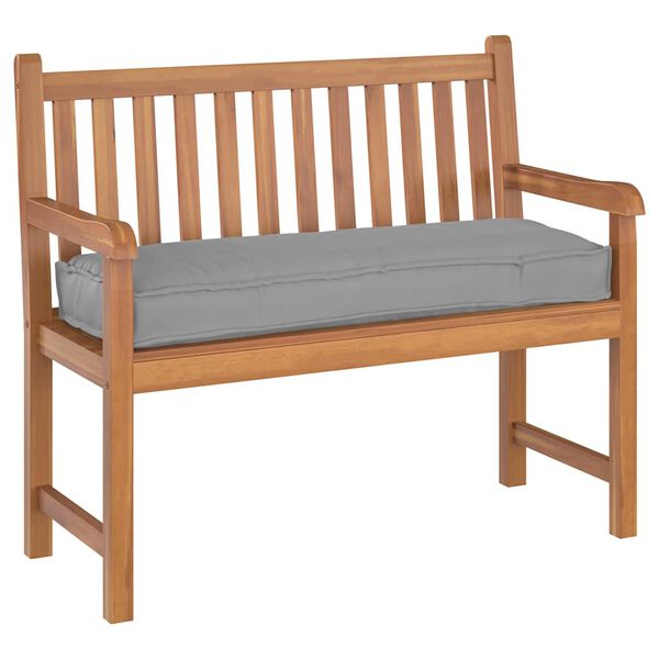 vidaXL Cuscino per panca pallet Grigio 120 x 40 x 8 cm Tessuto Oxford