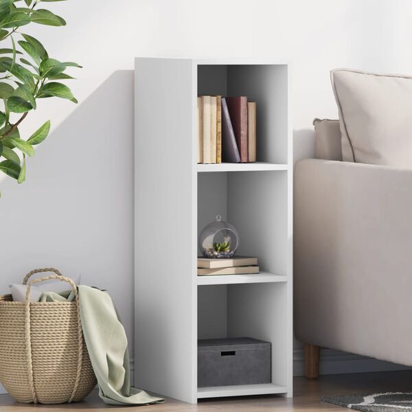 vidaXL Credenza Bianca 30x41x93 cm in Legno Multistrato