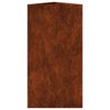vidaXL Fioriere da Giardino 2 pz Triangolari 40x40x75cm Acciaio Corten
