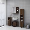 vidaXL Mobile Bagno con Specchio Rovere Marrone 62,5x20,5x64 cm Legno