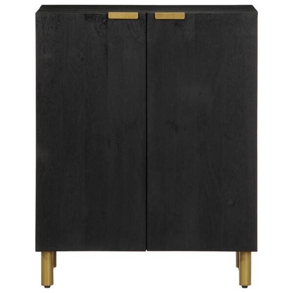 vidaXL Credenza Nera 60x33x75 cm in Legno Multistrato