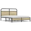 vidaXL Giroletto senza Materasso Rovere Sonoma 150x200cm in Truciolato