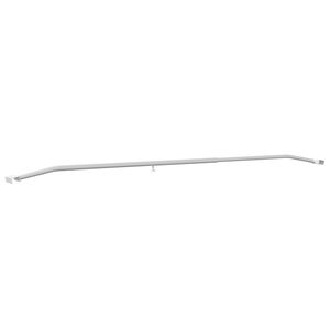 vidaXL Supporto per teloni per rimorchi Argento 136-218 cm
