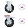 vidaXL Ruote 8 pz 200 mm