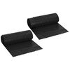 vidaXL Foglio di drenaggio stampato 2 pz Nero 0,5 x 20 m HDPE