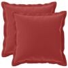 vidaXL Cuscino con cuscino HOUTEN 2 pz Rosso Vino Poliestere