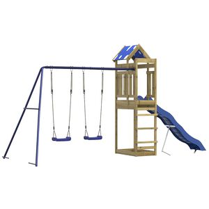 vidaXL Set da Gioco da Esterno in Legno di Pino Impregnato