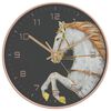 vidaXL Orologio da Parete Oro e Bianco &Oslash;29,5 cm Polistirene e Vetro