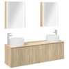 vidaXL Set di Armadi da Bagno 5 pz Rovere Sonoma Legno ingegnerizzato