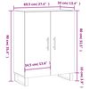 vidaXL Credenza 69,5x34x90 cm in Legno Multistrato Bianco Lucido