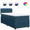 vidaXL Giroletto a Molle con Materasso Blu 90x200 cm in Velluto