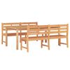 vidaXL Set da Pranzo per Giardino 3 pz in Legno Massello di Teak
