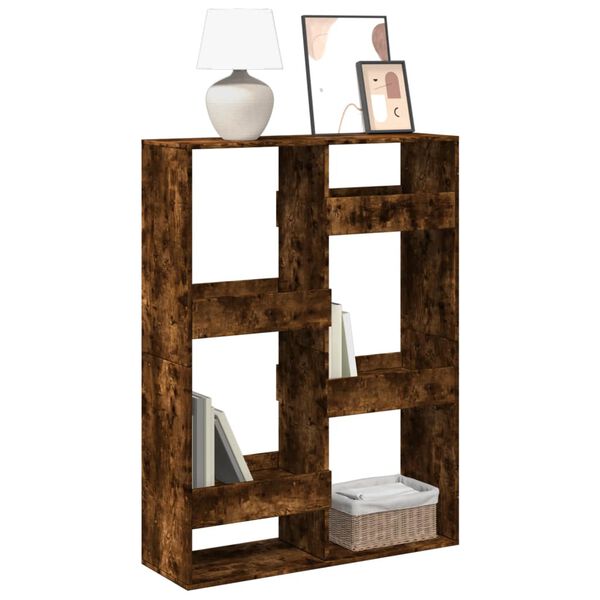 vidaXL Libreria Rovere Fumo 100x33x135 cm in Legno Multistrato