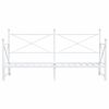 vidaXL Divano Letto Estraibile senza Materasso Bianco 75x190cm Acciaio