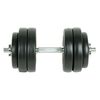 vidaXL Set Manubri con Dischi 9 pz 15 kg