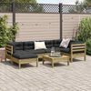vidaXL Set Divani da Giardino 7pz con Cuscini Legno Impregnato di Pino