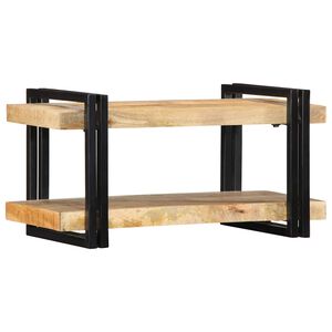 vidaXL Mensola da Parete 70x33x35 cm in Legno Massello di Mango Grezzo