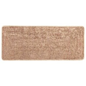 vidaXL Runner Tappeto MARSA Marrone 50 x 100 cm Poliestere e PVC