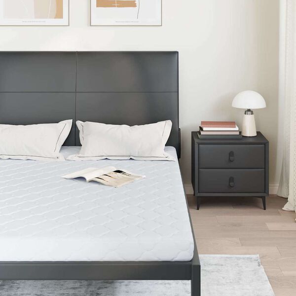 vidaXL Materasso Bianco 140 x 200 cm Tessuto Jacquard