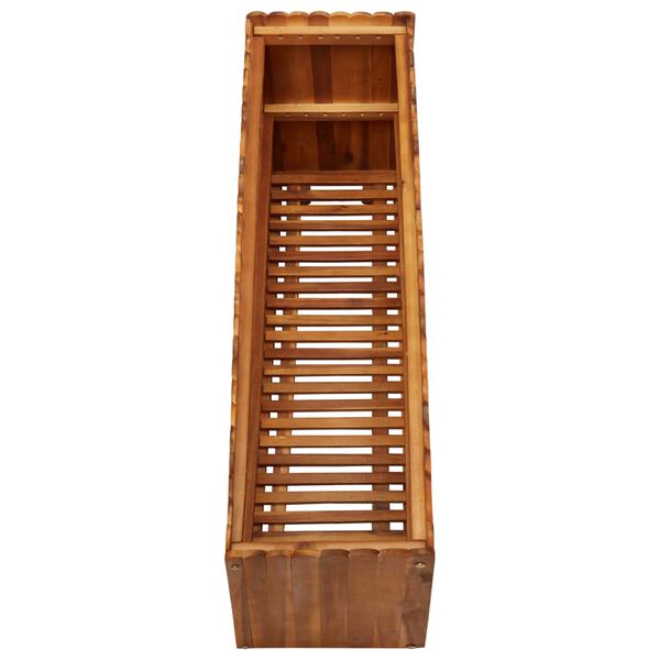 vidaXL Letto Rialzato da Giardino 100x30x50 cm in Massello di Acacia