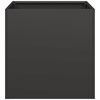 vidaXL Fioriera Nera 40x40x40 cm in Acciaio Laminato a Freddo