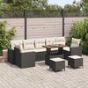 vidaXL Set Divano da Giardino 13 pcs Beige e Crema polyrattan