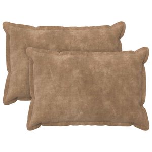 vidaXL Federa 2 pcs HOUTEN Tortora 30 x 50 cm Fleece in microfibra
