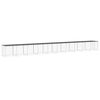 vidaXL Gabbia Polli con Tetto Antracite 1003x98x90 cm Acciaio Zincato