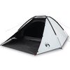 vidaXL Tenda Campeggio a Cupola 2 Persone Bianca Tessuto Impermeabile