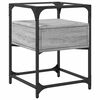 vidaXL Comodini 2pz Grigio Sonoma 40x40x55 cm in Legno Multistrato