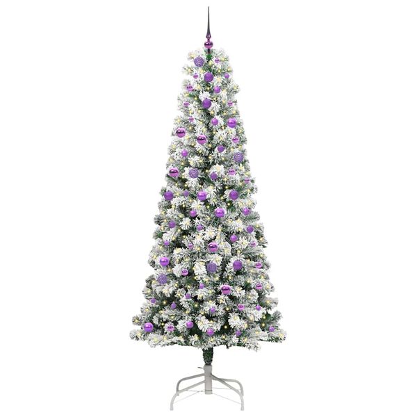 vidaXL Albero di Natale Artificiale con Rami Pieghevoli 240 cm