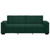 vidaXL Divano a 3 Posti Verde Scuro 220x78x84 cm in Velluto