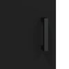 vidaXL Credenza Nera 69,5x34x180 cm in Legno Multistrato