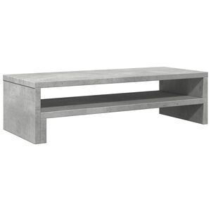 vidaXL Supporto per Monitor Grigio Cemento 54x22x15 cm in Truciolato