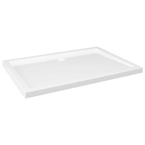 vidaXL Piatto Doccia in ABS Rettangolare Bianco 70x100 cm