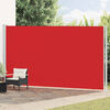 vidaXL Tenda Laterale Retrattile per Patio 220x600 cm Rossa
