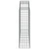 vidaXL Cesti Gabbioni ad Arco 13 pz 200x50x140/160 cm Ferro Zincato
