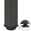 vidaXL Gambe per tavolino 4 pz Antracite 30-32 cm Acciaio
