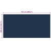 vidaXL Pellicola Galleggiante Solare PE Piscina 732x366 cm Nero e Blu