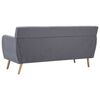 vidaXL Divano a 3 Posti Rivestito in Tessuto 172x70x82cm Grigio Chiaro
